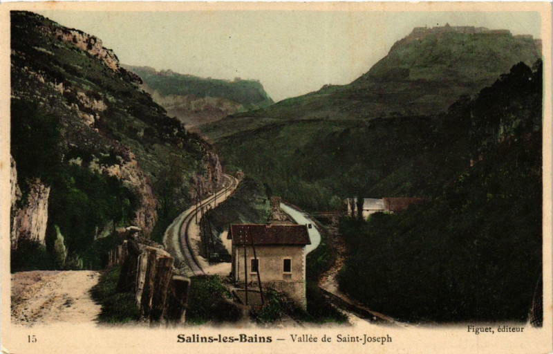 Carte postale ancienne Salins-les-Bains Vallée de Saint- Joseph à Salins-les-Bains