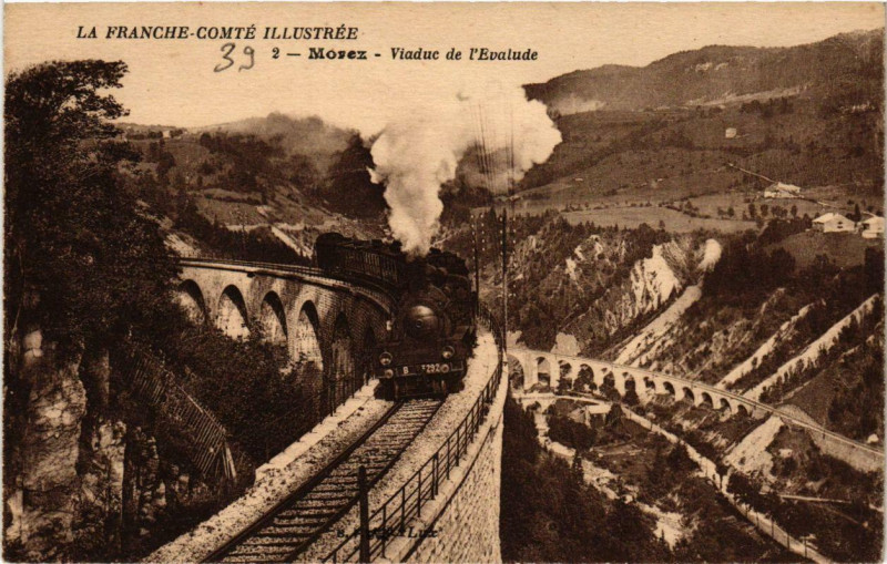 Carte postale ancienne Morez Viaduc de l'Evalude
