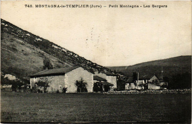 Carte postale ancienne Montagna-le-Templier Petit Montagna Les Bergers.