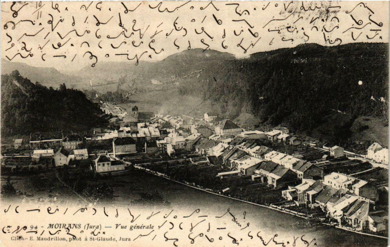 Carte postale ancienne Moirans vue générale à Rans