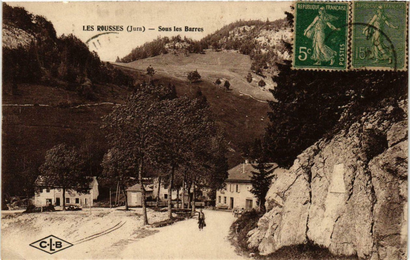 Carte postale ancienne Les Rousses Sous les Barres aux Rousses