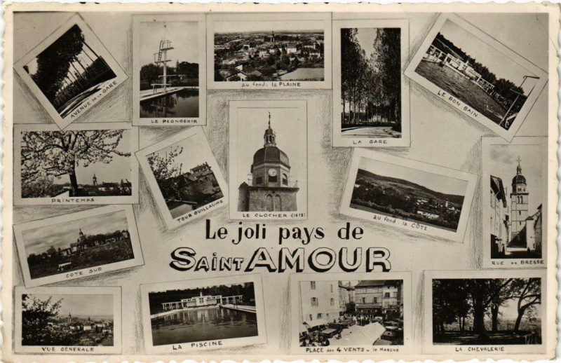 Carte postale ancienne Le joli pays de Saint-Amour. à Our