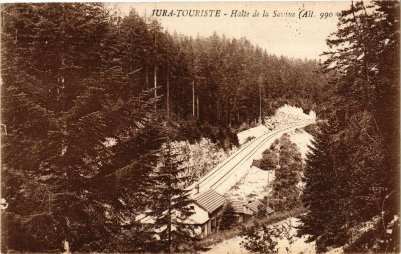 Carte postale ancienne Halte de Savine