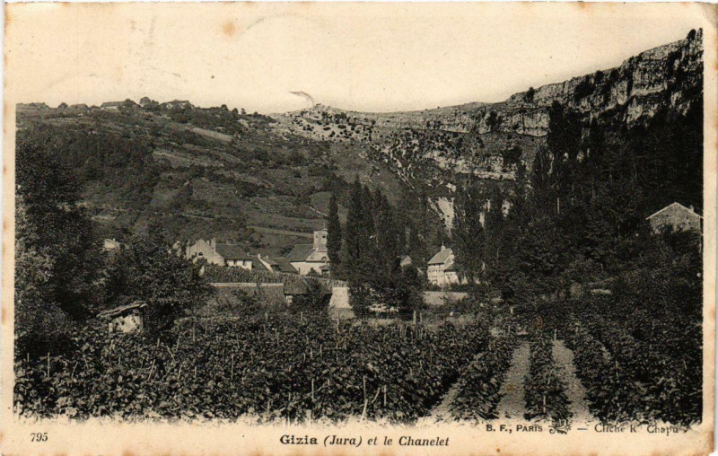 Carte postale ancienne Gizia et le Chanelet à Gizia