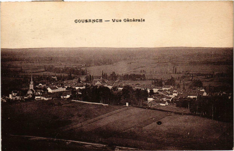Carte postale ancienne Cousance vue générale à Cousance