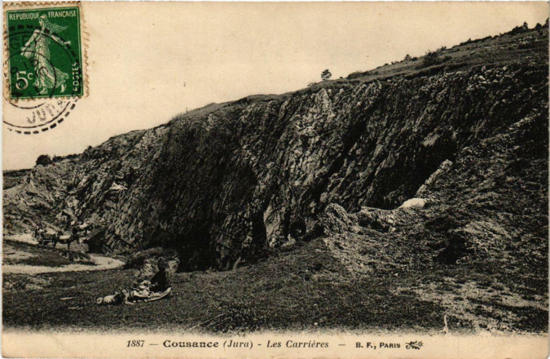 Carte postale ancienne Cousance Les Carrieres à Cousance