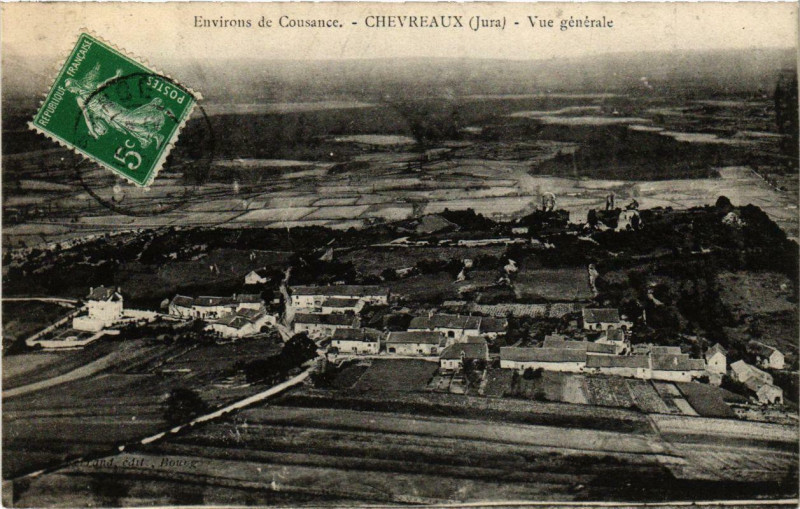 Carte postale ancienne Chevreaux vue générale à Chevreaux
