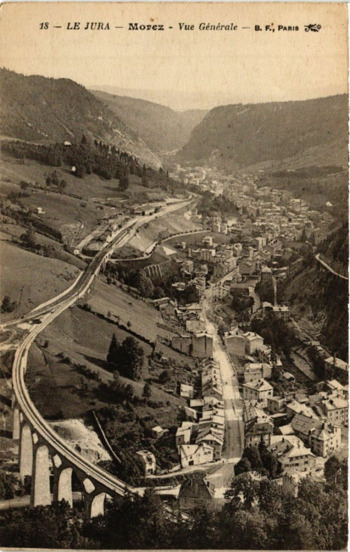 Carte postale ancienne Morez Vue générale