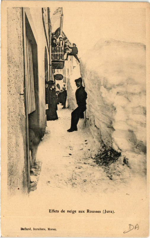 Carte postale ancienne Effets de neige aux Rousses