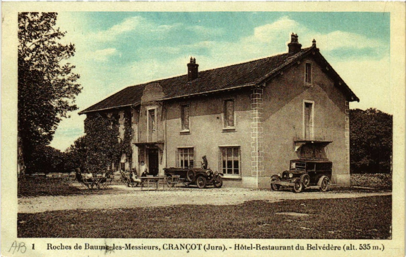 Carte postale ancienne Crancot Hotel Restaurant du Belvedere