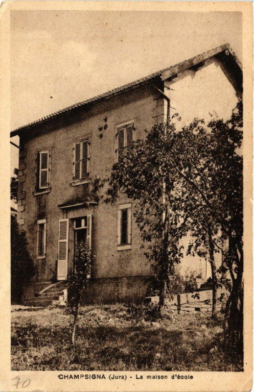 Carte postale ancienne Champsigna La maison d'Ecole