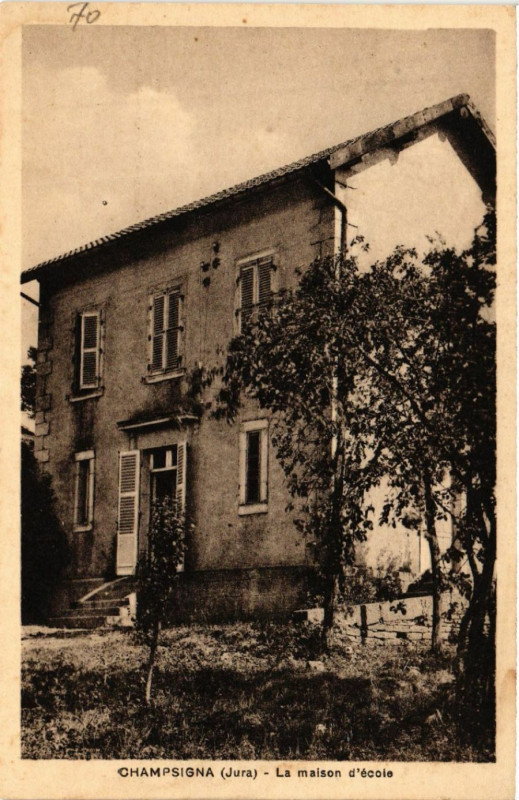 Carte postale ancienne Champsigna La maison d'Ecole