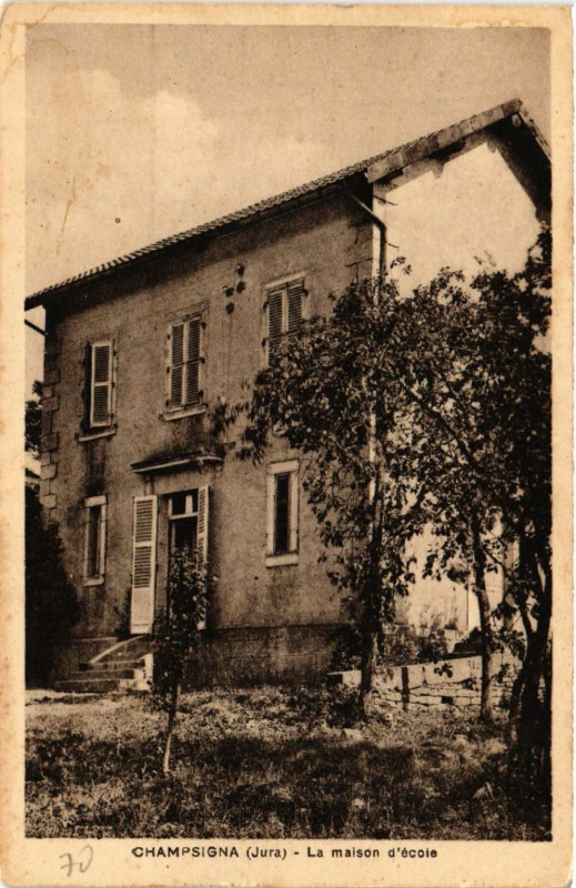 Carte postale ancienne Champsigna La maison d'Ecole
