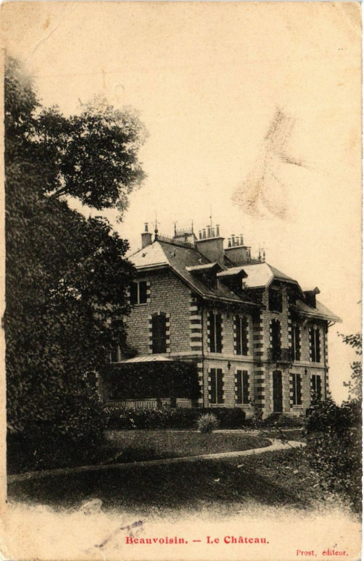 Carte postale ancienne Beauvoisin Le Chateau