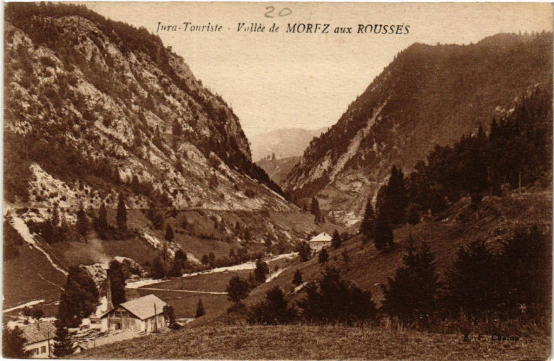 Carte postale ancienne Vallée de Morez aux Rousses
