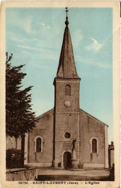 Carte postale ancienne Saint-Laurent L'Eglise