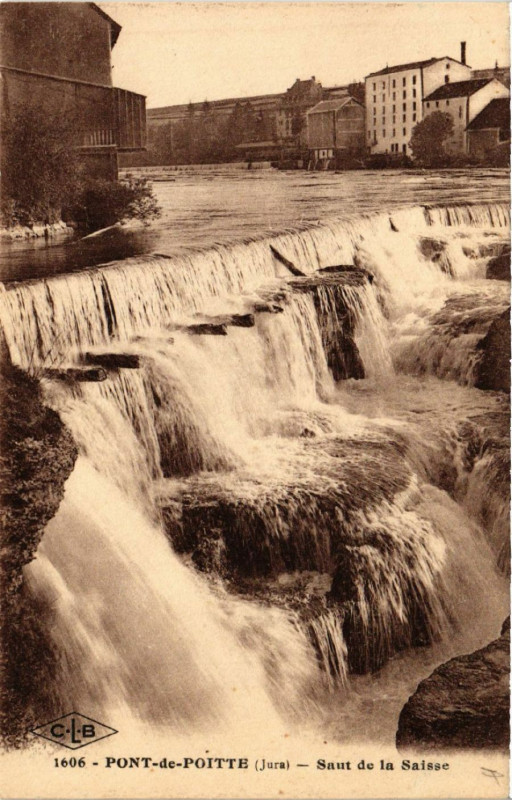 Carte postale ancienne Pont de Poitte Saut de la Saisse à Pont-de-Poitte