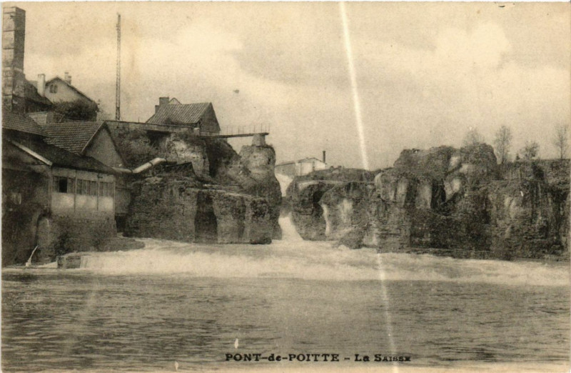 Carte postale ancienne Pont de Poitte La Saisse à Pont-de-Poitte