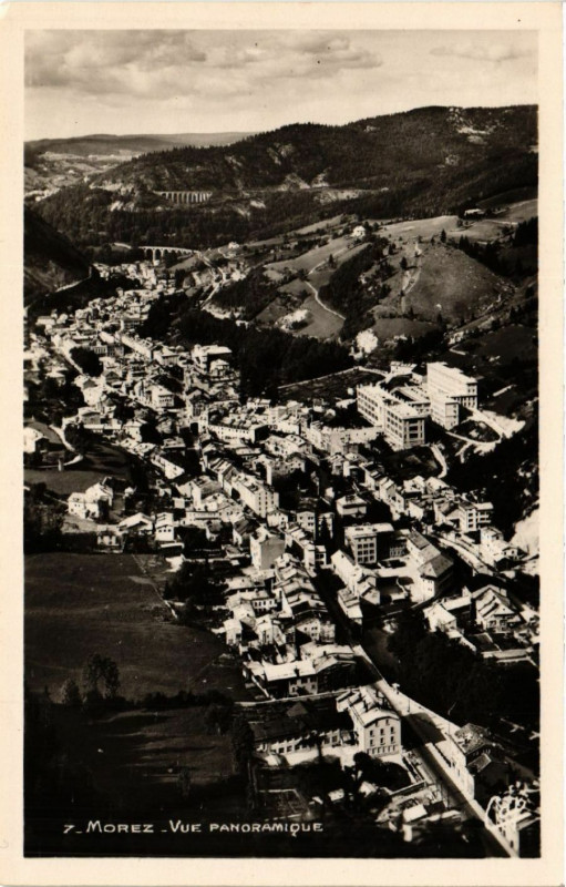 Carte postale ancienne Morez Vue panoramique