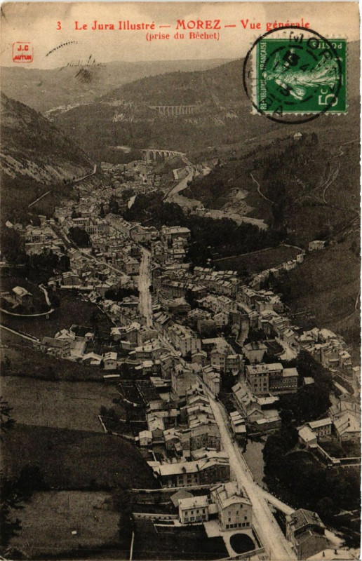 Carte postale ancienne Morez Vue générale