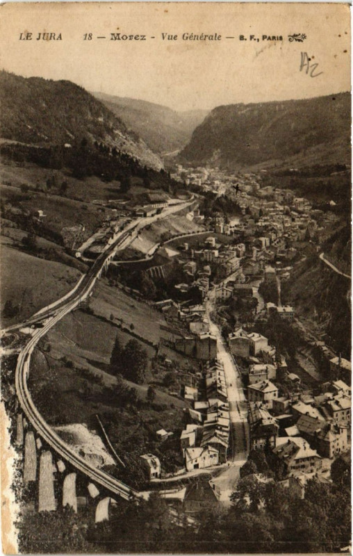 Carte postale ancienne Morez Vue générale