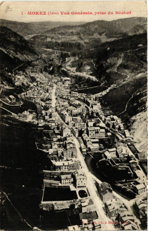 Carte postale ancienne Morez vue générale