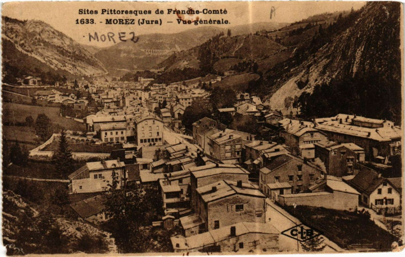 Carte postale ancienne Morez Vue générale
