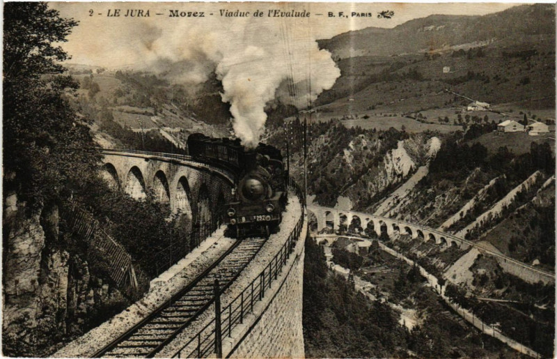 Carte postale ancienne Morez Viaduc de l'Evalude