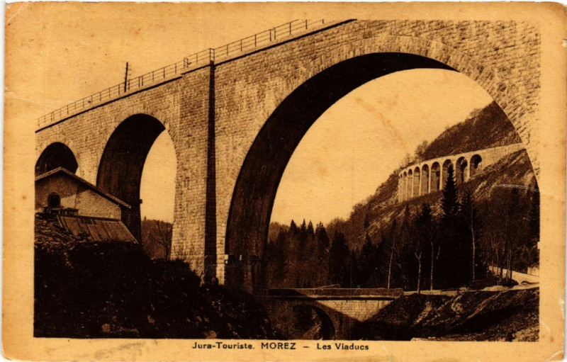 Carte postale ancienne Morez Les Viaducs