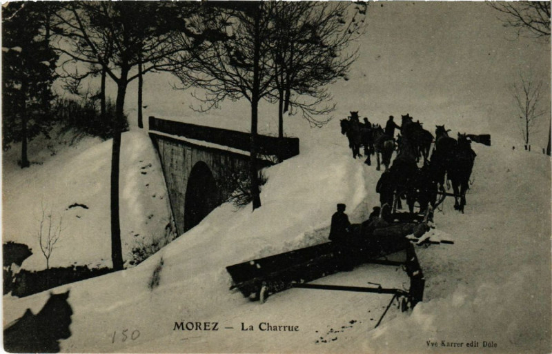 Carte postale ancienne Morez La Charrue