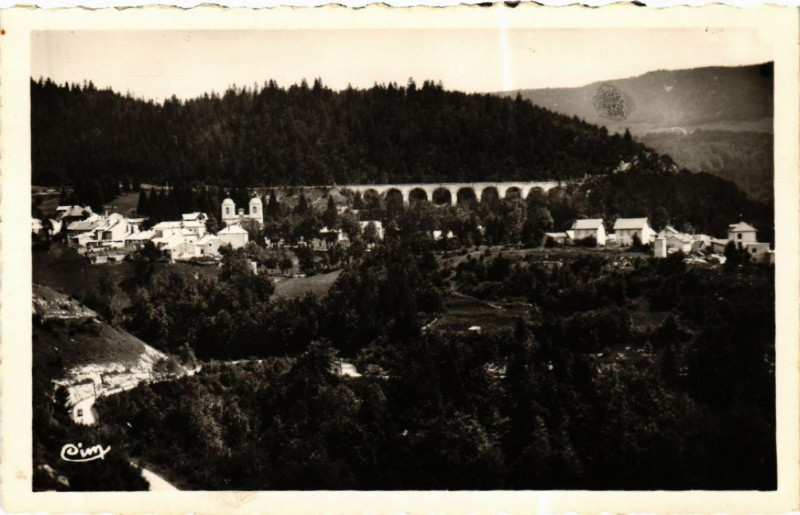 Carte postale ancienne Morbier Le Viaduc à Morbier