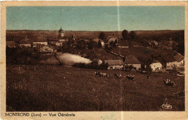 Carte postale ancienne Montrond Vue générale à Montrond