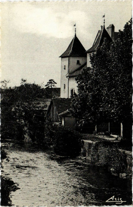 Carte postale ancienne Montmorot Un joli coin sur la Valliere à Montmorot