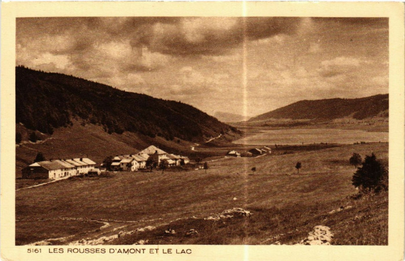 Carte postale ancienne Les Rousses d'Amont et le Lac aux Rousses