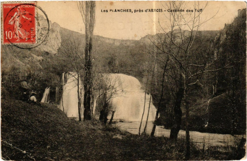 Carte postale ancienne Les Planches Cascade des Tuff
