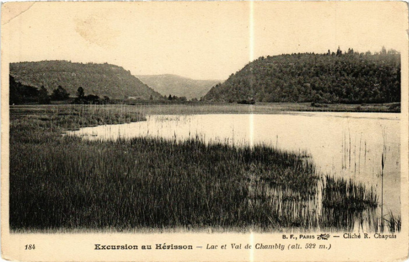 Carte postale ancienne Excursion au Herisson Lac et Val de CHAMBONly
