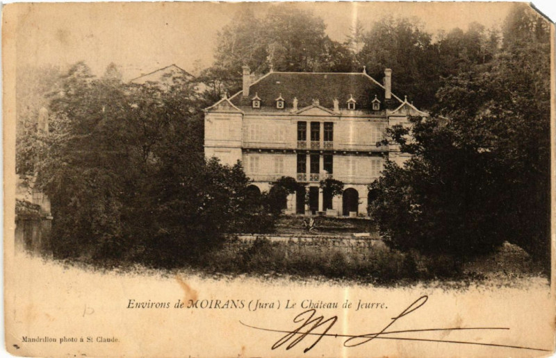 Carte postale ancienne Env.de Moirans Le Chateau de Jeurre à Jeurre
