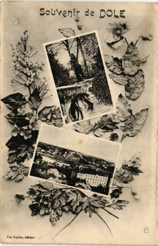 Carte postale ancienne Dole Souvenir à Dole