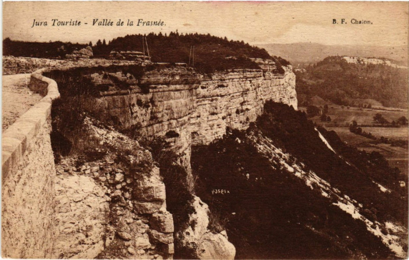 Carte postale ancienne Vallée de la Frasnée à La Frasnée