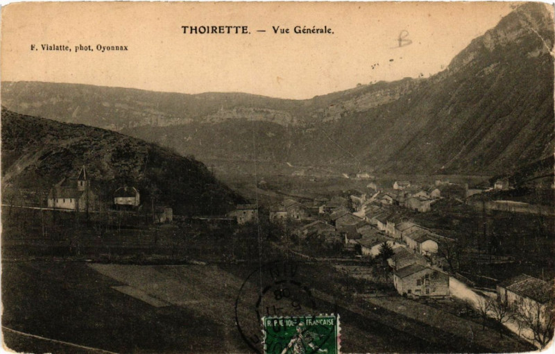 Carte postale ancienne Thoirette Vue générale