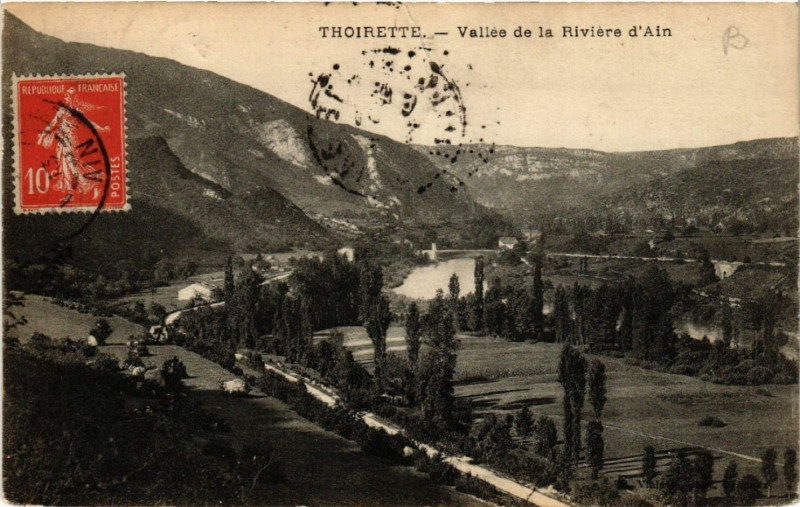 Carte postale ancienne Thoirette Vallée de-la-Riviere d'Ain