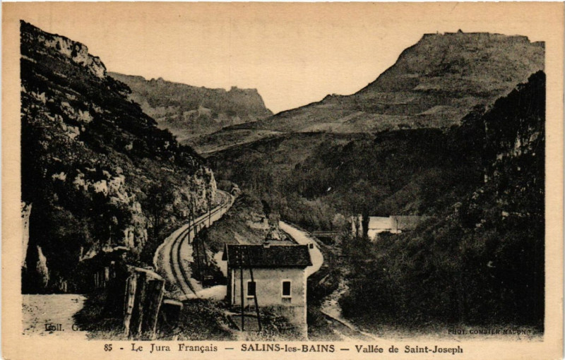 Carte postale ancienne Salins-les-Bains Vallée de Saint-Joseph à Salins-les-Bains