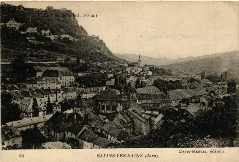 Carte postale ancienne Salins-les-Bains à Salins-les-Bains