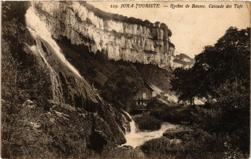 Carte postale ancienne Roches de Baume Cascade des Tufs