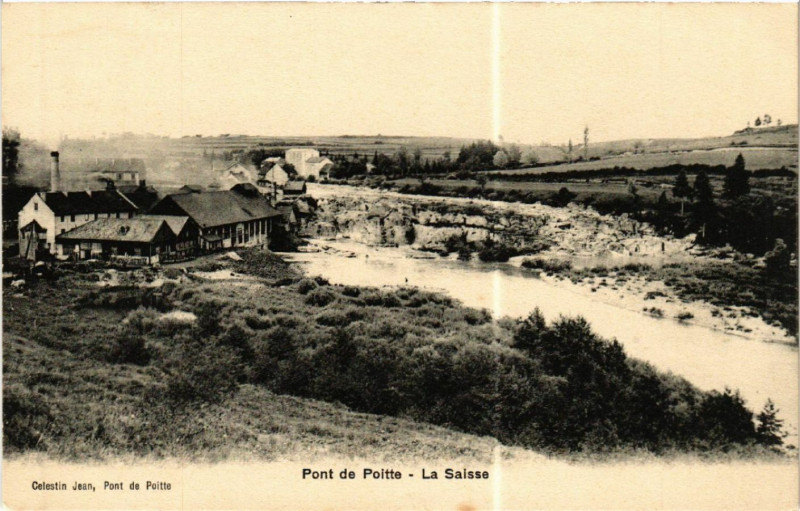 Carte postale ancienne Pont de Poitte La Saisse à Pont-de-Poitte