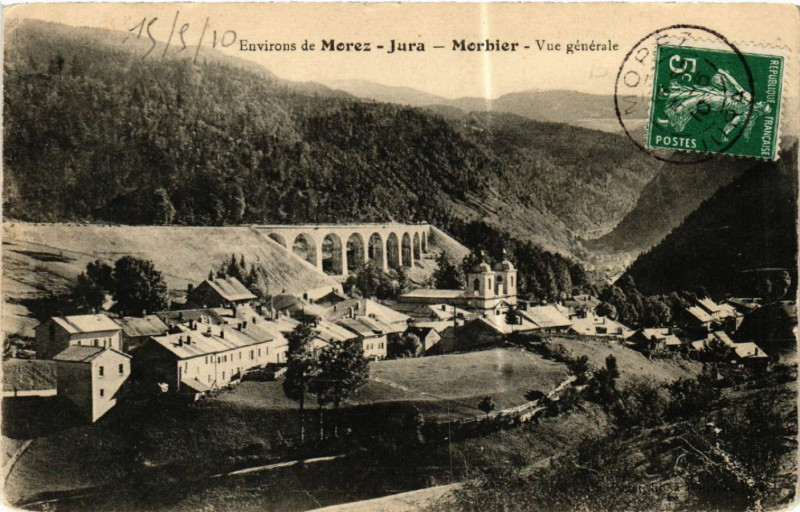 Carte postale ancienne Morbier Vue générale à Morbier