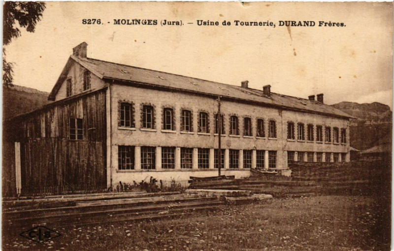 Carte postale ancienne Molinges Usine de Tournerie Durand Freres à Our