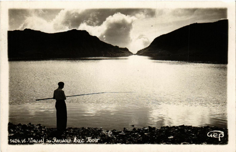 Carte postale ancienne Massif Les Rousses Lac Noir aux Rousses