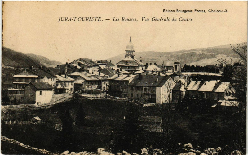Carte postale ancienne Les Rousses Vue générale du Centre aux Rousses