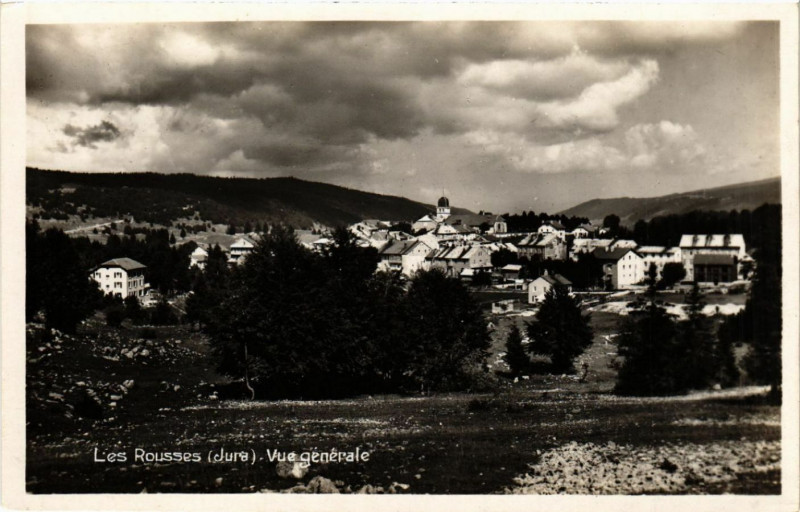 Carte postale ancienne Les Rousses Vue générale aux Rousses